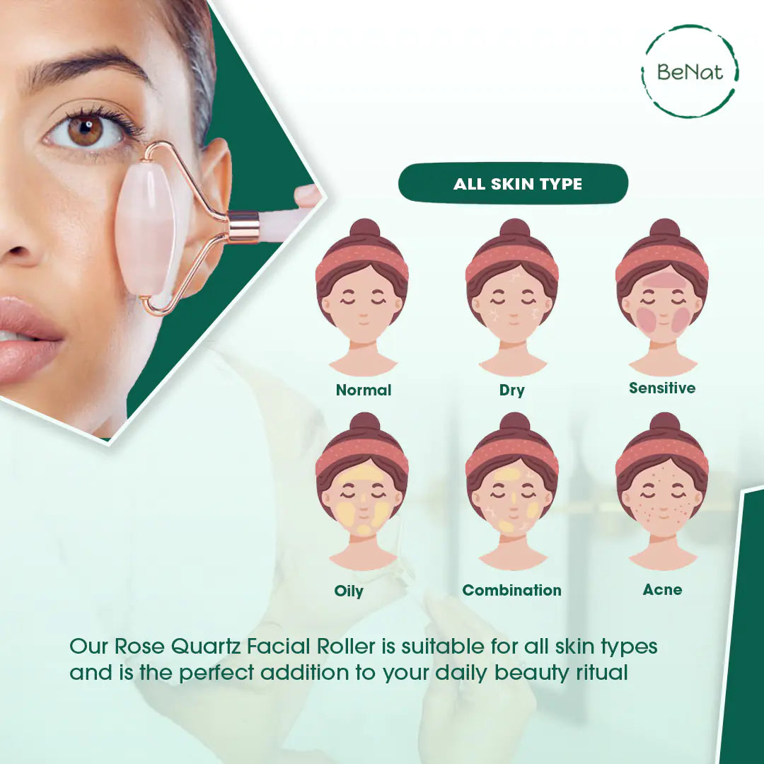 Rose Quartz Face Roller detail
