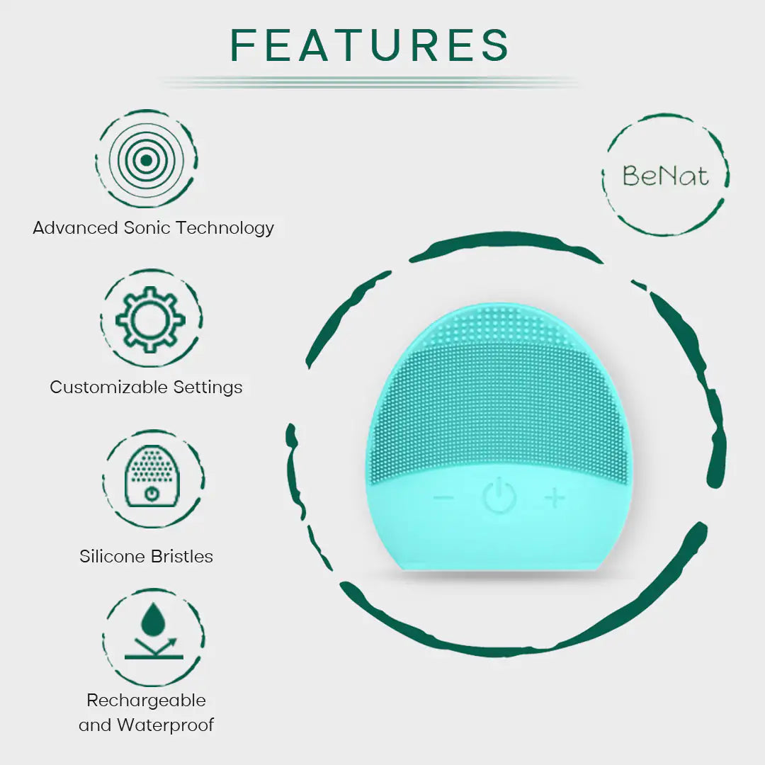 Sonic Facial Cleansing Brush features